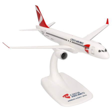 Preview: Herpa Snap-Fit Flugzeugmodell Czech Airlines Airbus A220-300 (1:200)